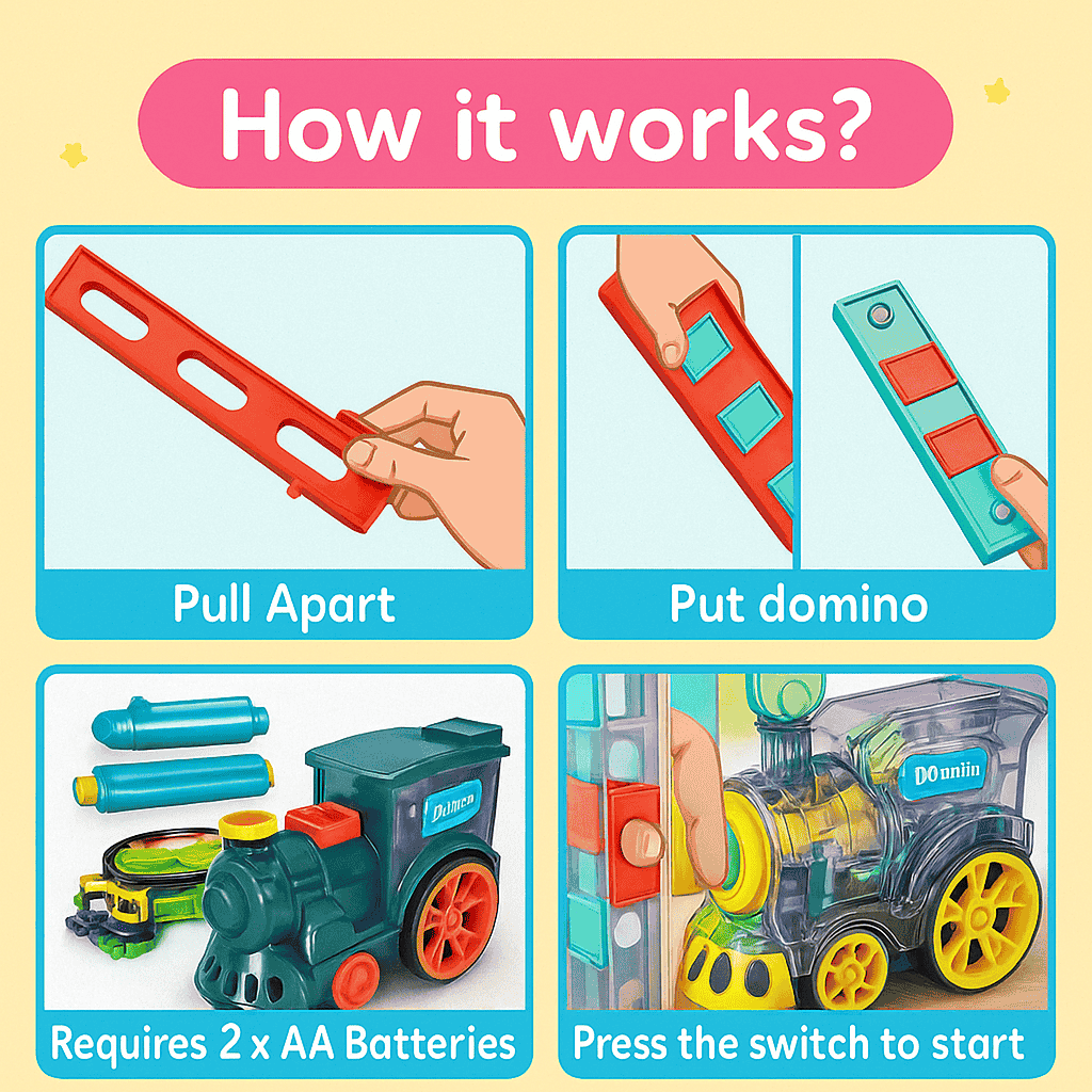 Domino Train Toy Set