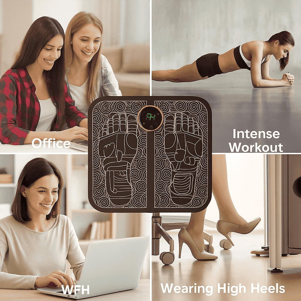 Vibrating Electric Ems Foot Massager Pad