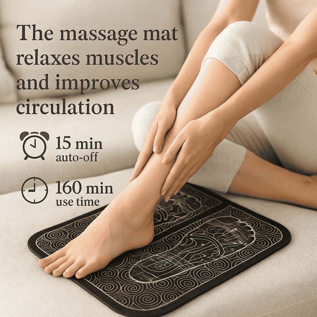 Vibrating Electric Ems Foot Massager Pad